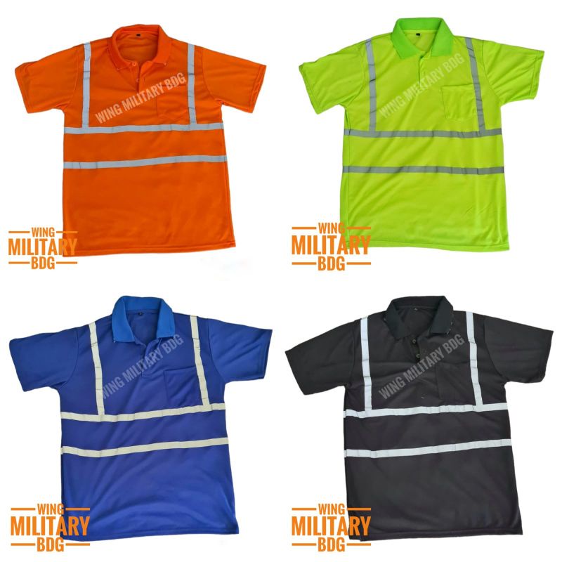 Kaos safety polo shirt scotlight