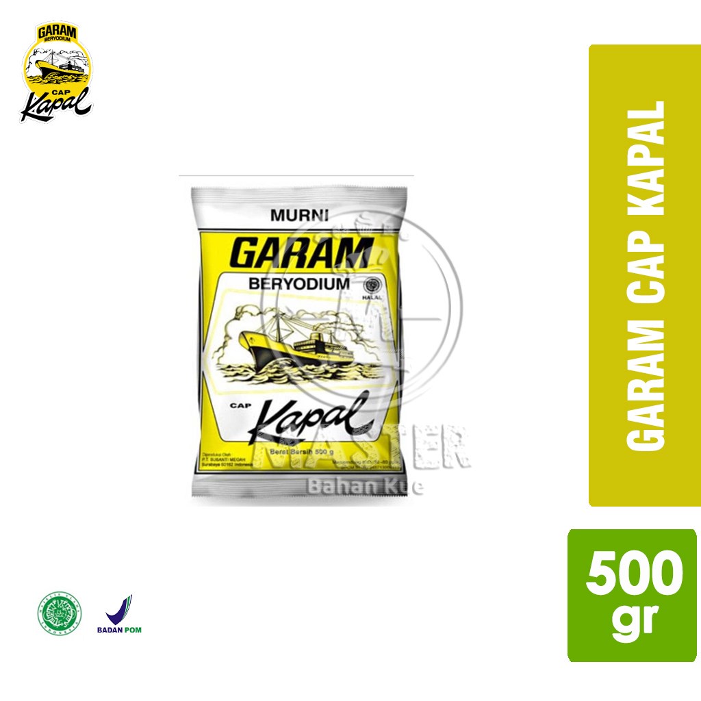 

Garam Cap Kapal Beryodium / Garam Dapur [500 gr]