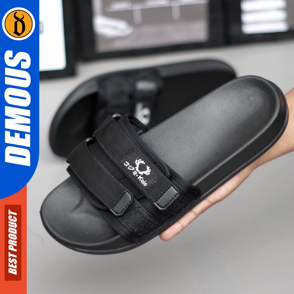 DEMOUS Jokic - Sandal Slide Casual Pria Distro Terbaru