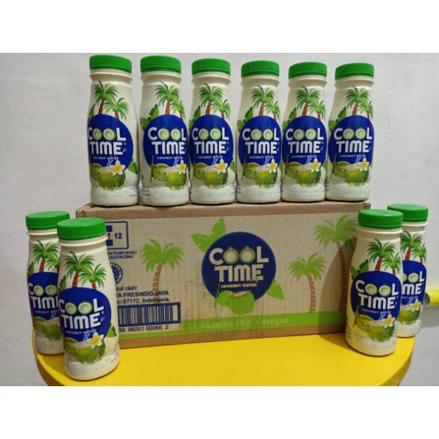 COOL TIME   350 ml 1 dus isi 12 pcs  COCONUT WATER AIR KELAPA  KHUSUS  KURIR INSTAN.