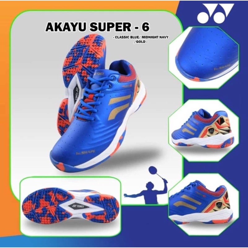 Sepatu Badminton Yonex AKAYU SUPER -  6 100% original