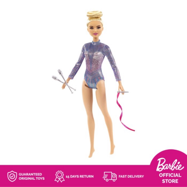 

Unik Rhythmic Mainan Berkualitas Boneka Doll Barbie Gymnast Blonde - Anak Perempuan