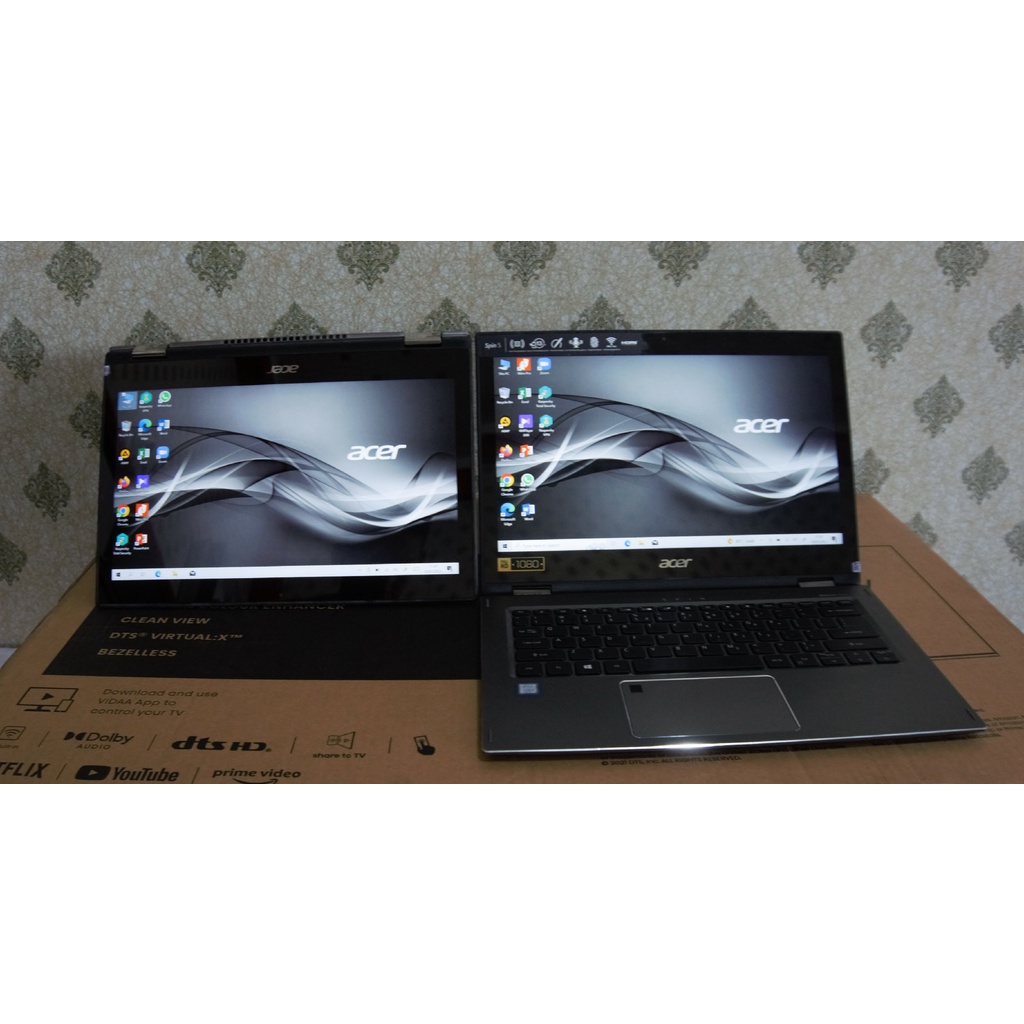 Acer Spin 5 SP513-52N Core i7-8550U 8 Piston 4.00GHz RAM 8GB SSD NVme 256GB TouchScreen