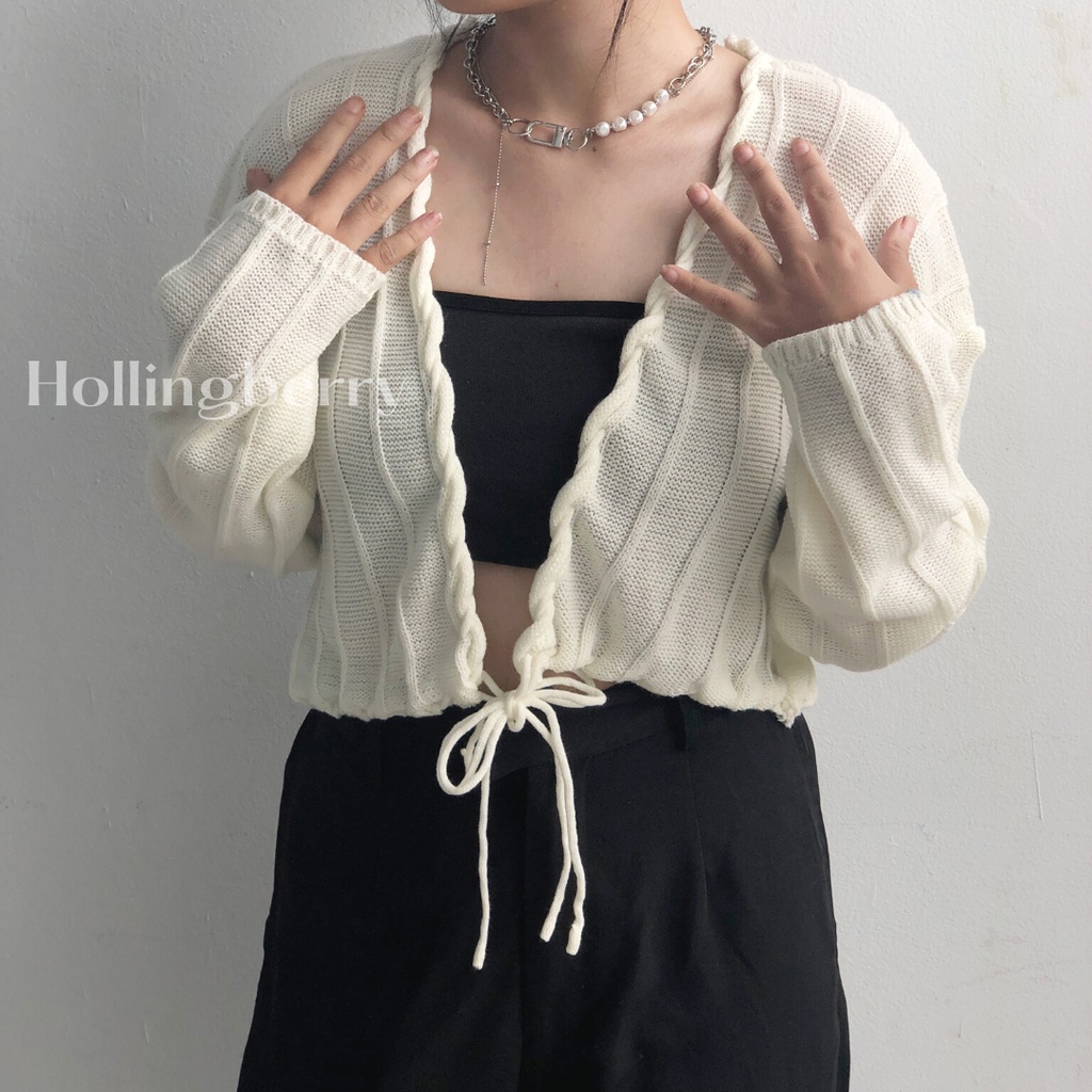 Hollingberry - Emily Cardigan Crop Knit