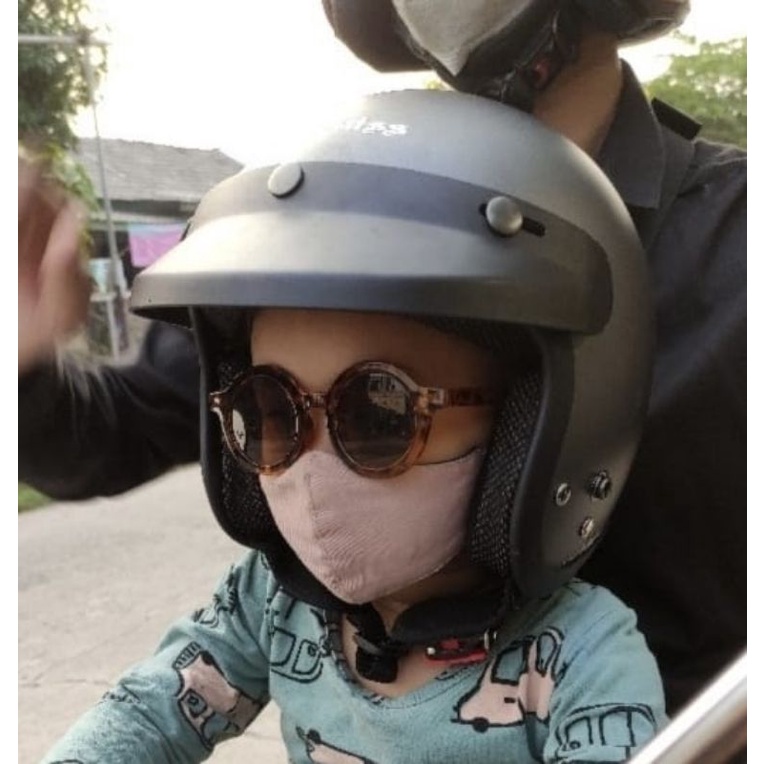 HELM ANAK BOGO Carkidss JM ORIGINAL KACA DATAR SNI