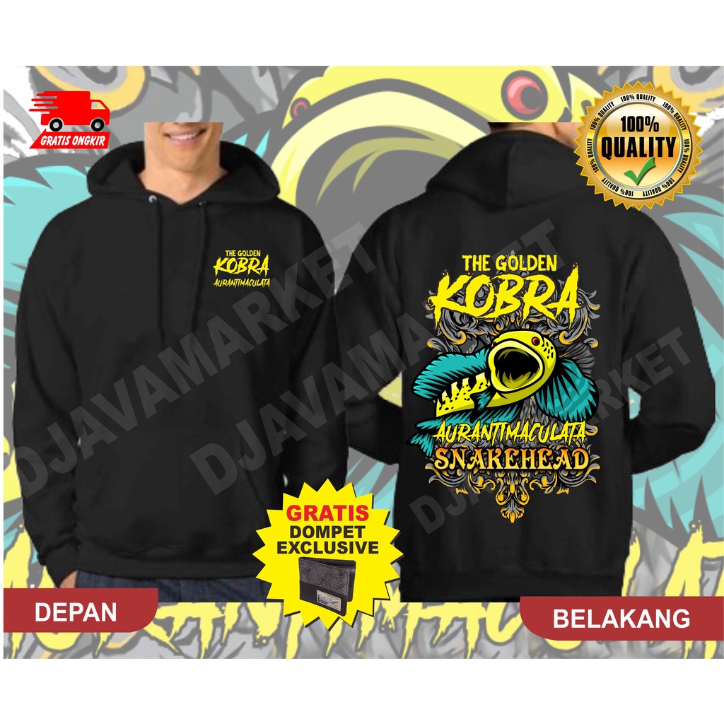 Sweater Hoodie Channa Auranti Snakehead Predator Fish Hoodie Channa Desain Terbaru Hoodie Ikan Chann