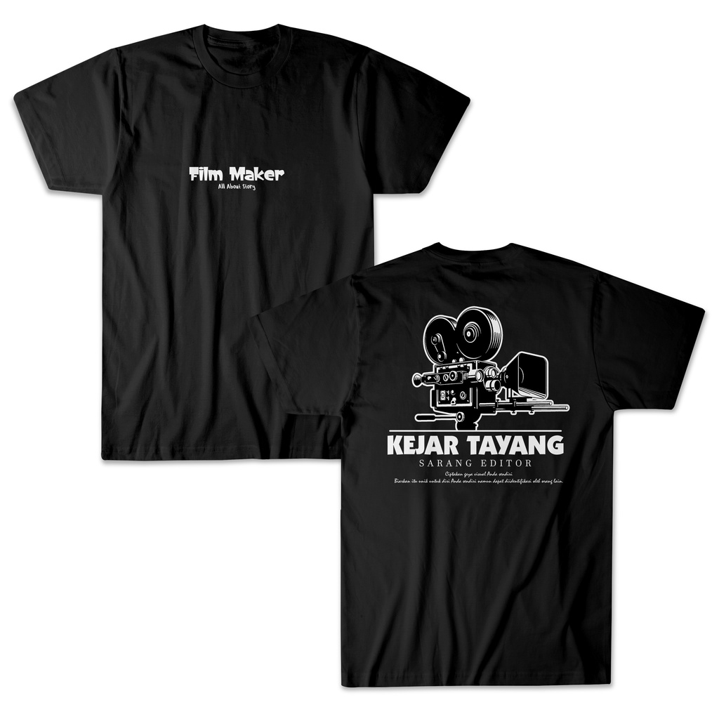 Baju Kaos Pria FILM MAKER Video Cameraman Photo KAOS KAGE