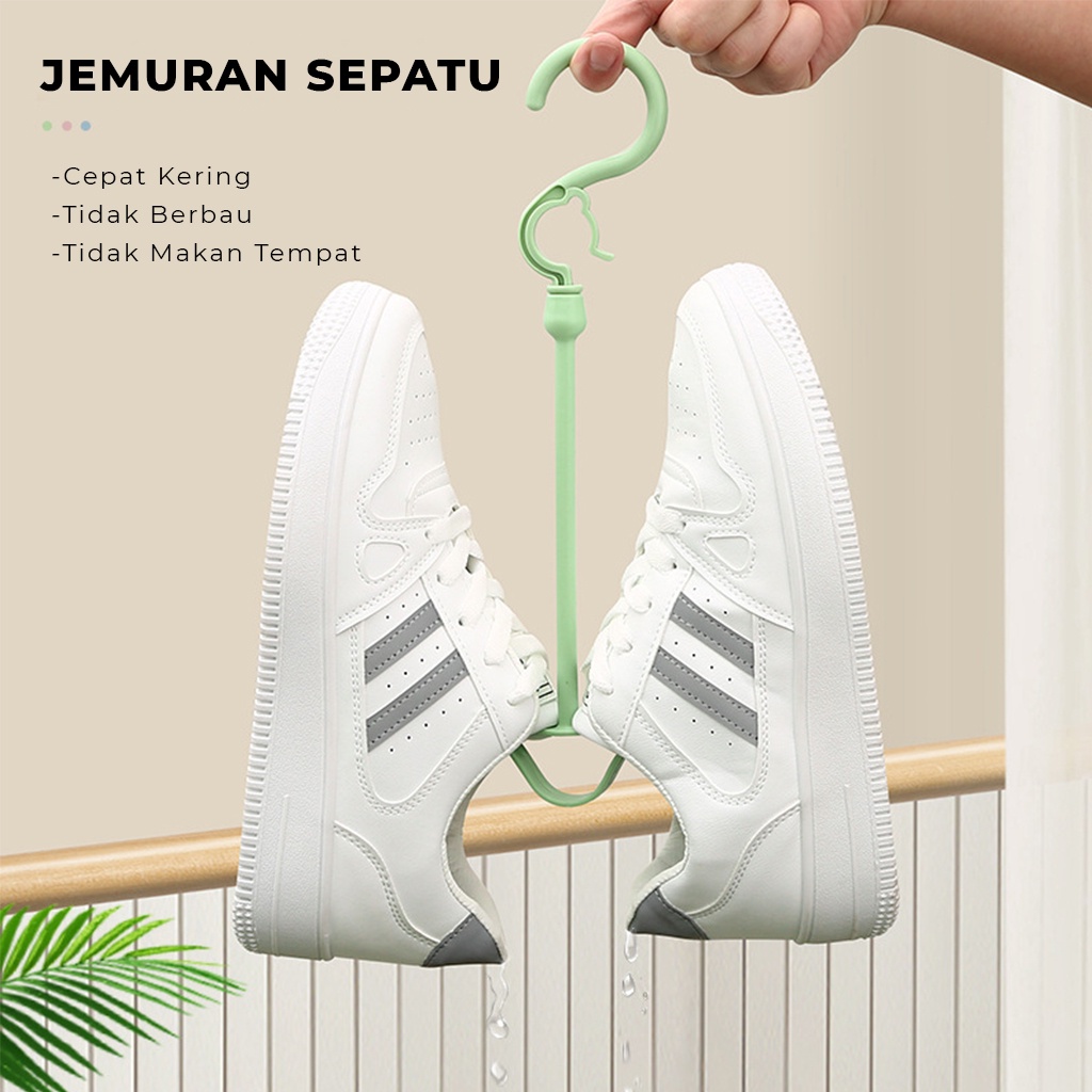 Gantungan Sepatu Rak Gantung Sendal Serbaguna Hanger Slop Sandal Portable Cantolan Tempat Jemur Tas Dasi Kaos Kaki Anti Ribet Hemat Tempat | GROSIRXPRESS