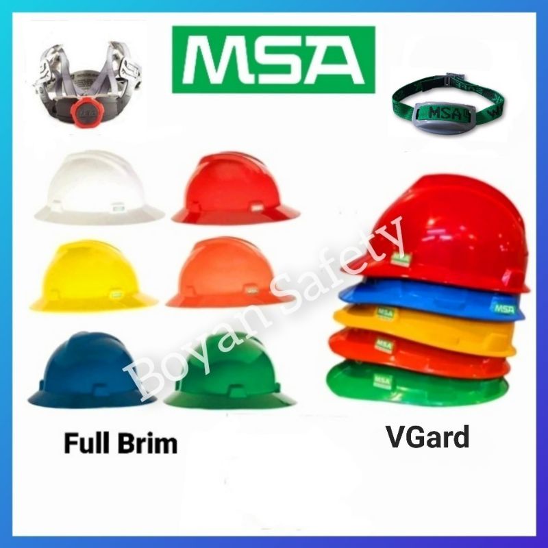 Jual Helm Helem Proyek Safety Msa Fullbrim Vgard Fastrack Putar Dagu