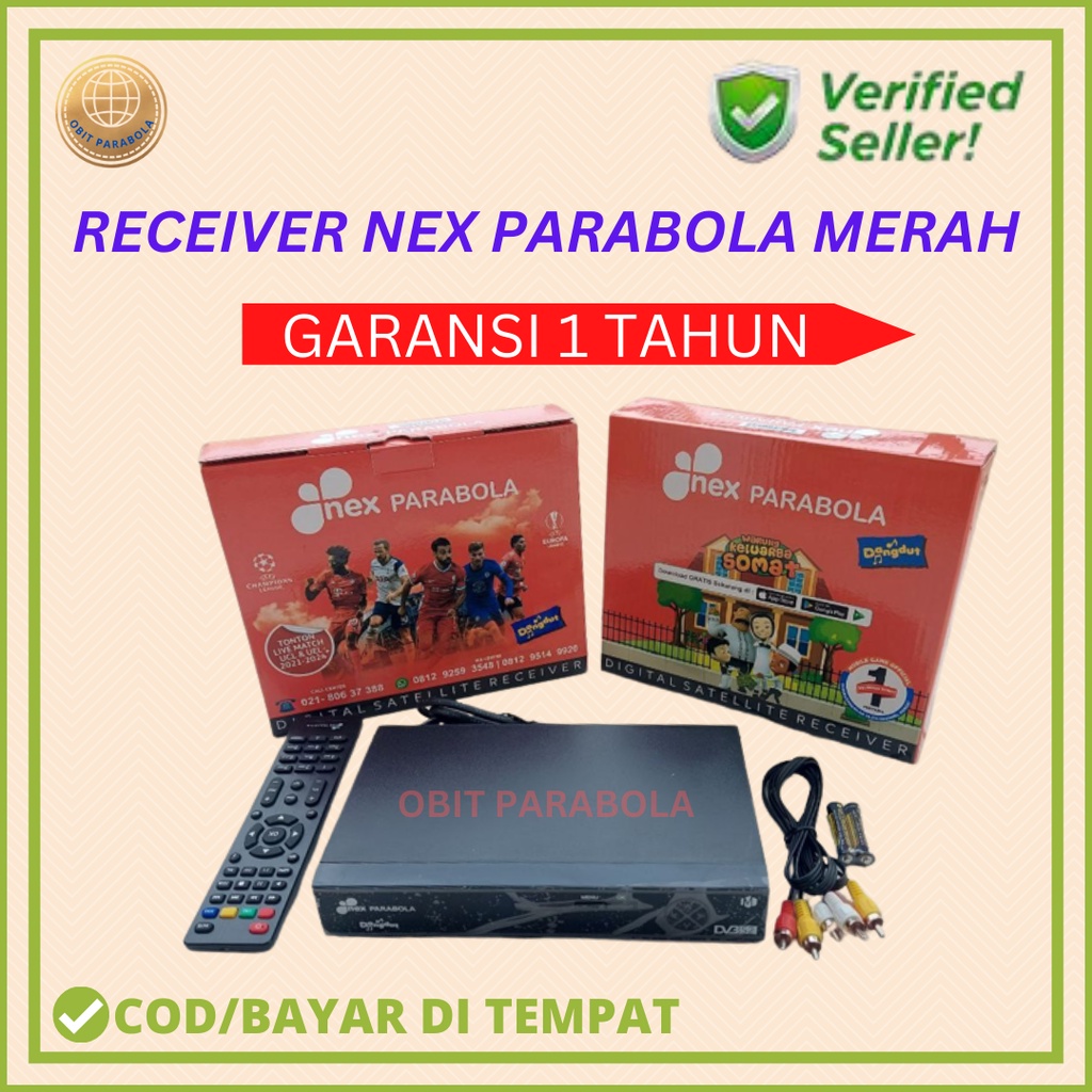 NEX PARABOLA RECEIVER NEX PARABOLA MERAH
