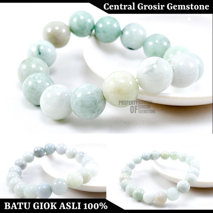 Gelang Natural Jade Giok Grade A Burma