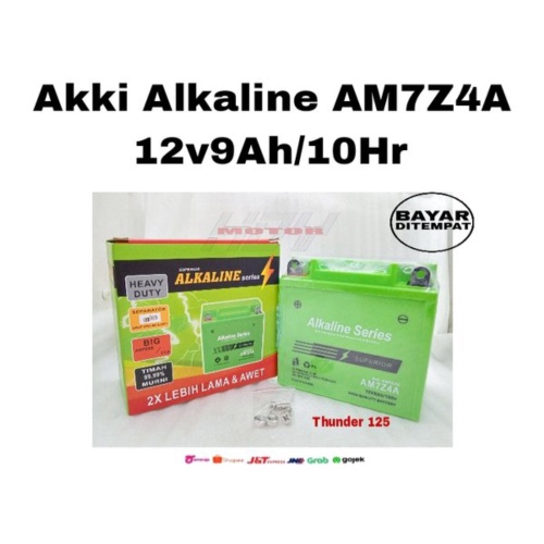Dijual Aki akki Alkaline series aki kering AM7Z4A 12V9AH/10hr Suzuki Thunder 125 Limited