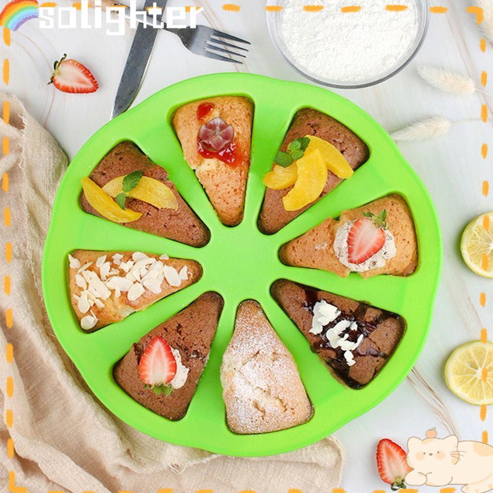 Solighter Silicone Scone Pan Bagel Making Tray Untuk Baking Pizza Maker Cetakan Pizza Anti Lengket