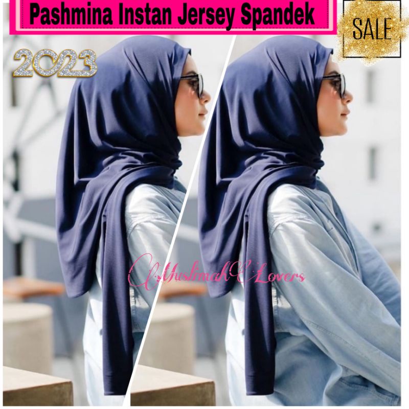 PASHMINA INSTAN JERSEY SPANDEK HIJAB KEKINIAN