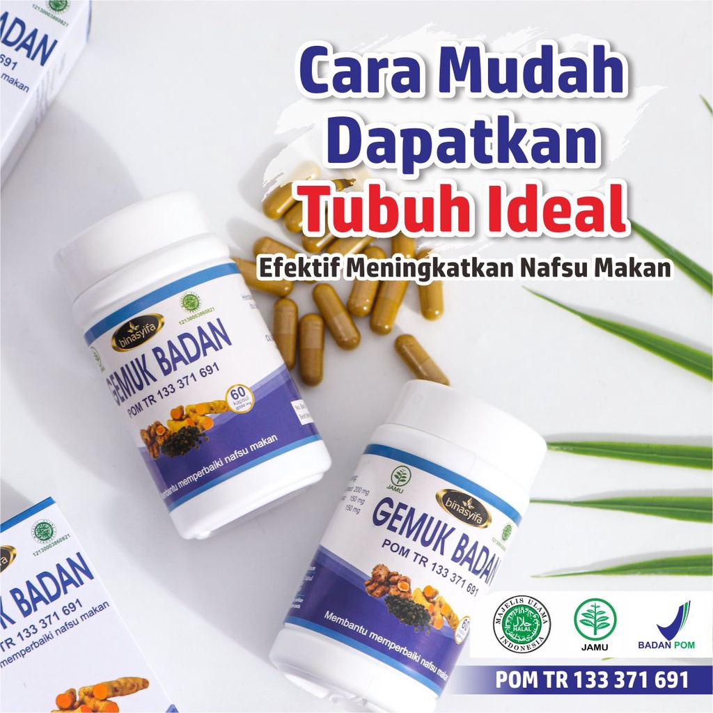 Herbal Store ~ Penambah Berat Badan Dewasa Dan Anak Alami Bpom Penggemuk Badan Permanen Tanpa Efek Samping Terbukti Ampuh Membuat Tubuh Ideal Tambah Gemuk Berisi Cepat Solusi Untuk Menyehatkan Saluran Pencernaan Menambah Nafsu Makan Dan Nambah BB Kapsul