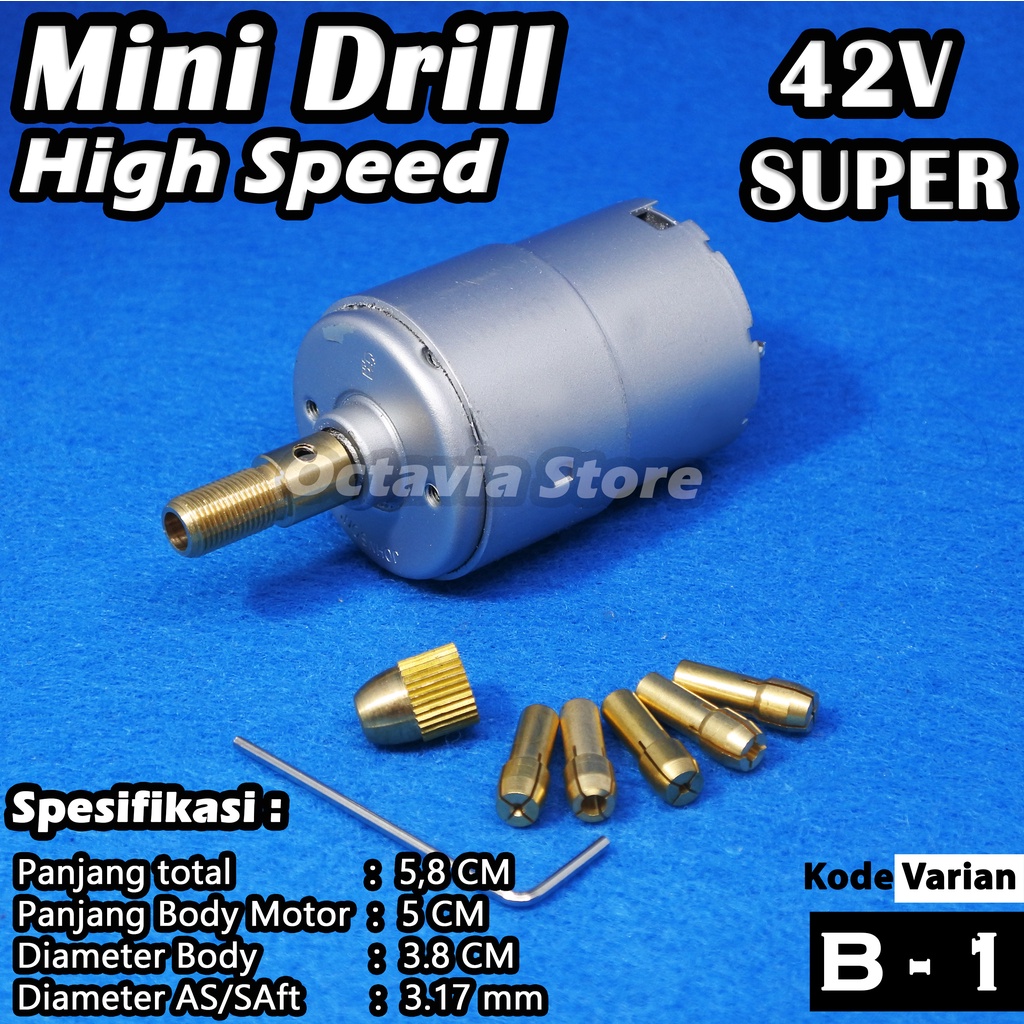 Bor PCB mini Drill 1 paket dengan dinamo 12V atau 24V atau 42V atau 42Vjumbo