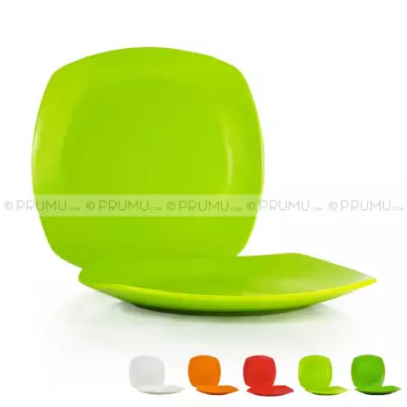 [ ⭐⭐⭐⭐⭐ ] Piring saji segi kotak Melamine Foodgrade besar lebih tebal unica 10,5&quot;