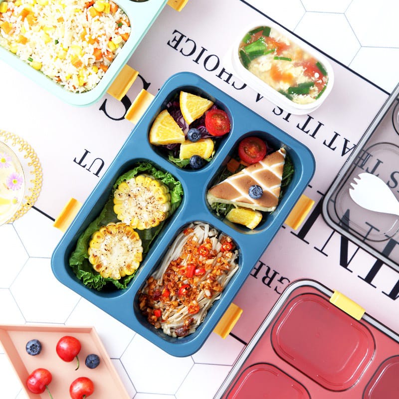 [JUALSEMUA18](KTM.02)TERBARU KOTAK MAKAN SEKAT 3 DENGAN TAHAN PANAS DAN ANTI TUMPAH  / LUNCHBOX