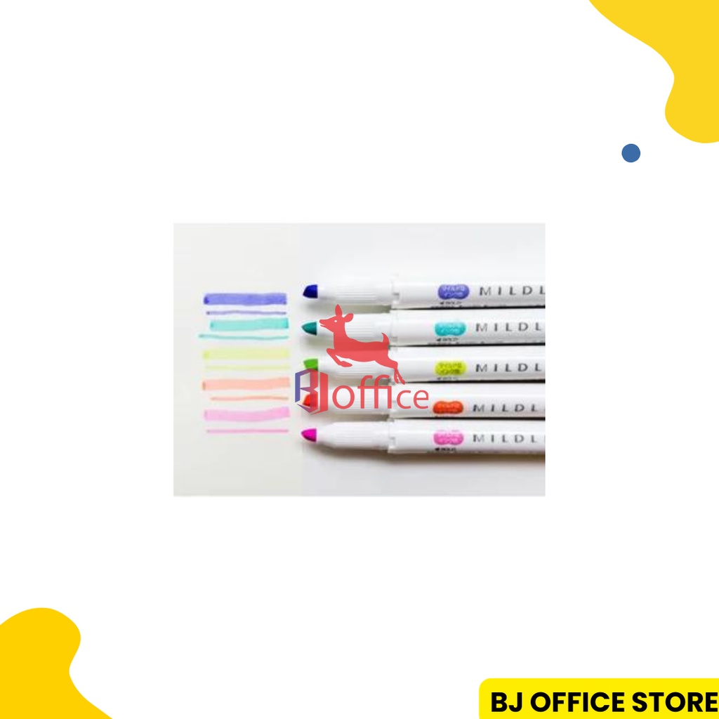 

Zebra Mildliner WKT7-MCOP Double-Sided Highlighter / Bold Mild liner