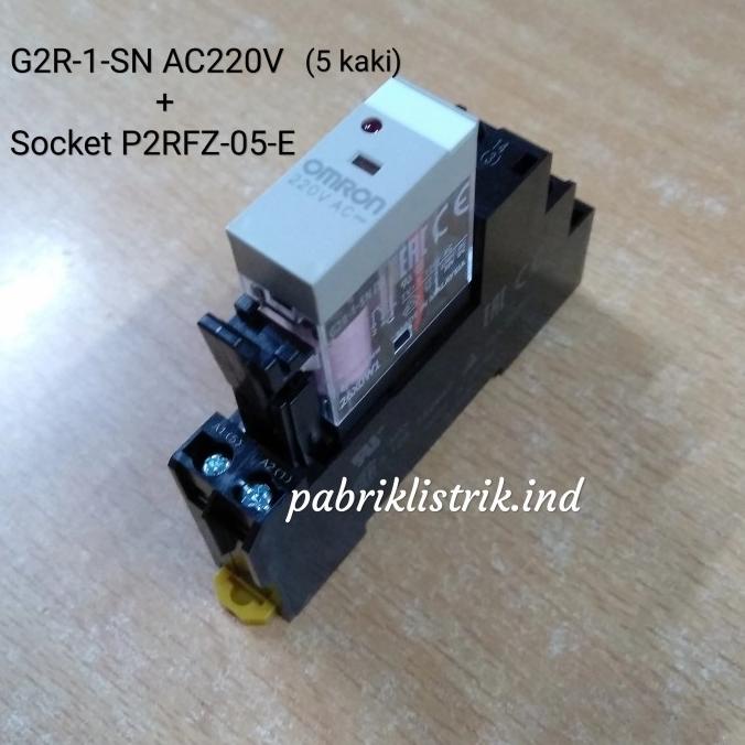 Relay G2R 1 SN 1SN 220V AC + Socket P2RFZ 05 E Omron original