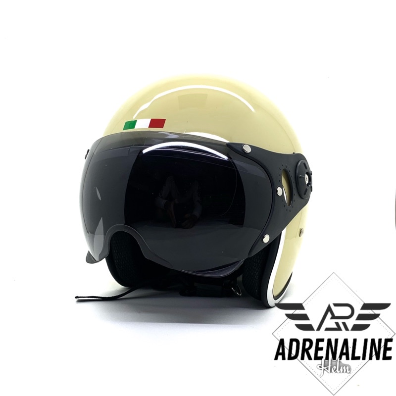 HELM PILOT ITALY PREMIUM LIS CHROME CREAM