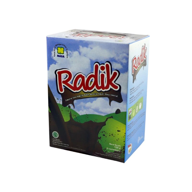 

Radik GM Susu Kambing Etawa rasa cokelat berbentuk bubuk