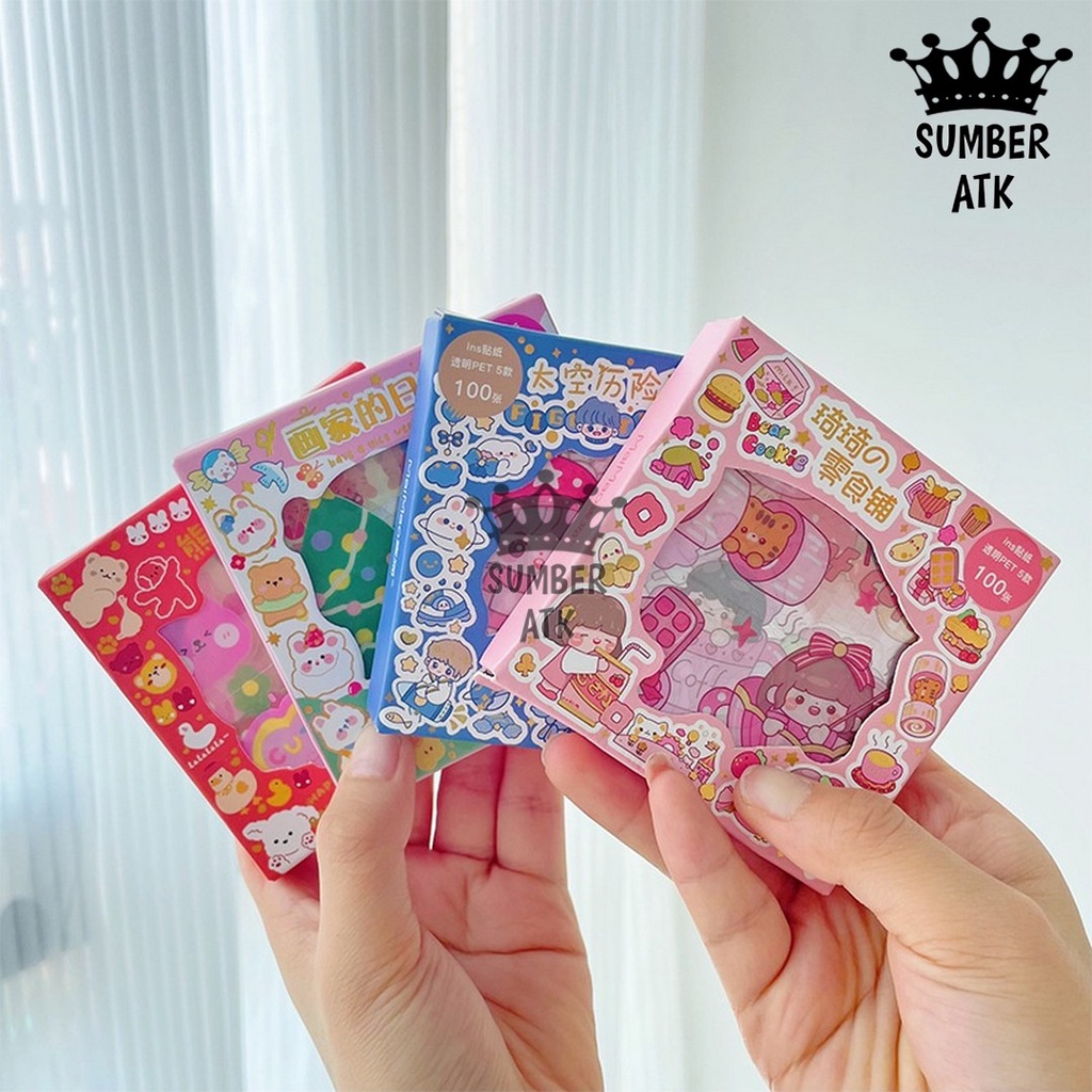 

Sticker 100 Lembar Moif Kartun Lucu Anti Air , Dekorasi Handbook Scrapbook DIY / Stiker Tumblr / Sticker Deco VIRAL
