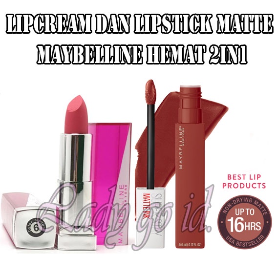 Lip Cream Matte &amp; Lipstik Random