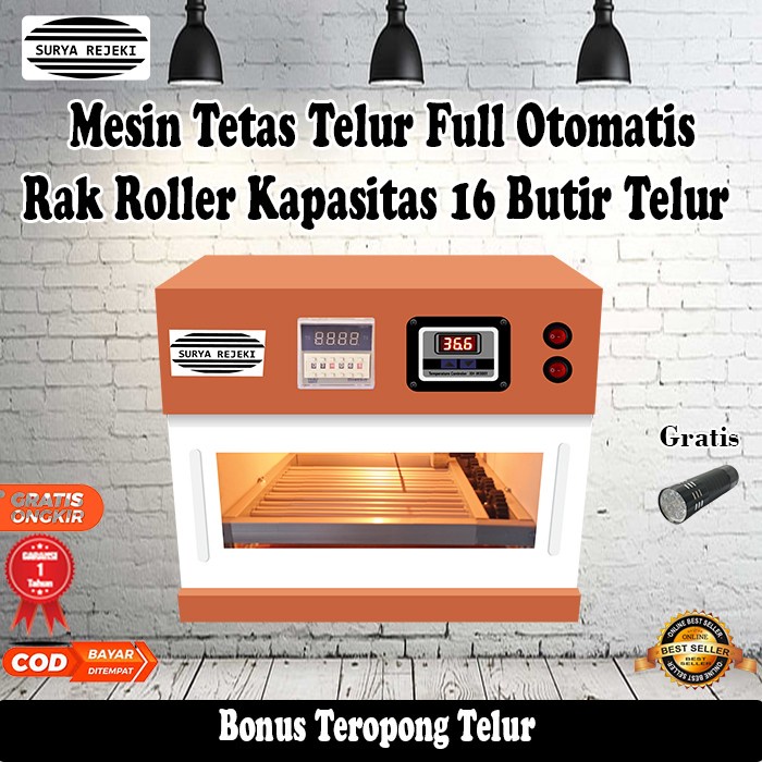 {{{{}}] MESIN TETAS TELOR KAP 16 TELOR RAK ROLLER OTOMATIS