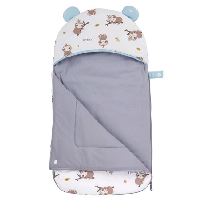 Omiland Sleeping Bag Panda, Sloth, Rainbow &amp; Alpaca Series Kantong Tidur Bayi Selimut Topi Baby Blanket Lembut dan Hangat Original