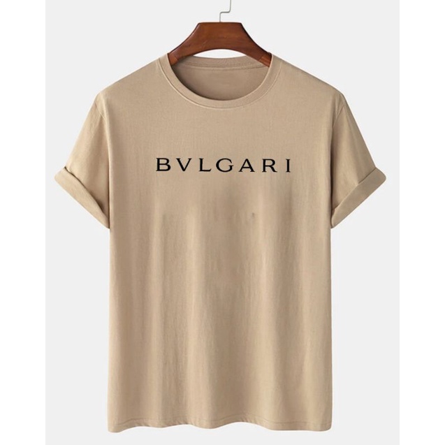 Baju Oblong Pria Kaos Lengan Pendek Bulgari Pakaian Atasan Dewasa Tshirt Cowok Cod