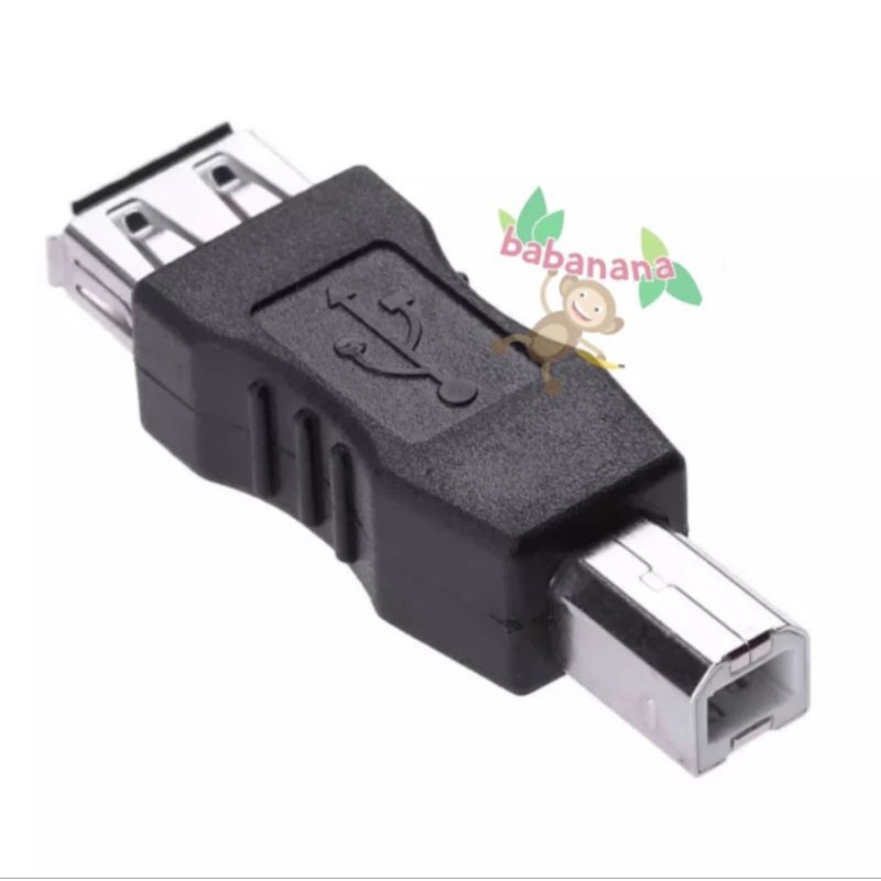 USB Type A to Type B Adapter Converter Printer Scanner Port Colokan