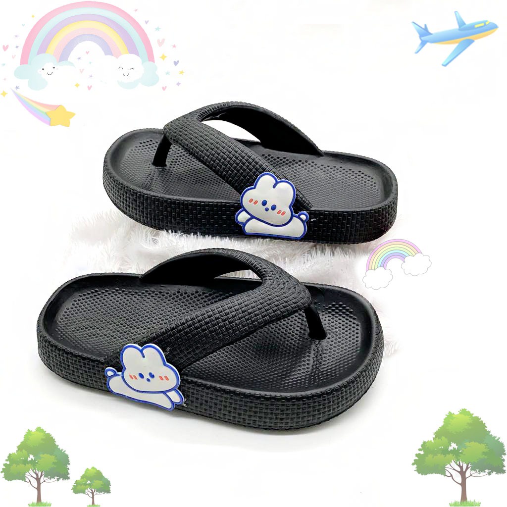 Sandal Jepit Wanita Dewasa dan Anak Motif Kelinci Korean Style Terbaru Uk.30-41