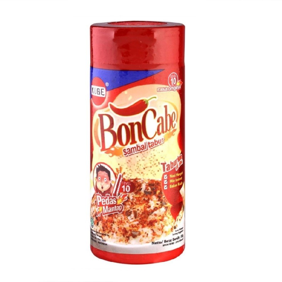 

cabe tabur chili flakes bon cabe level 10 ori 50