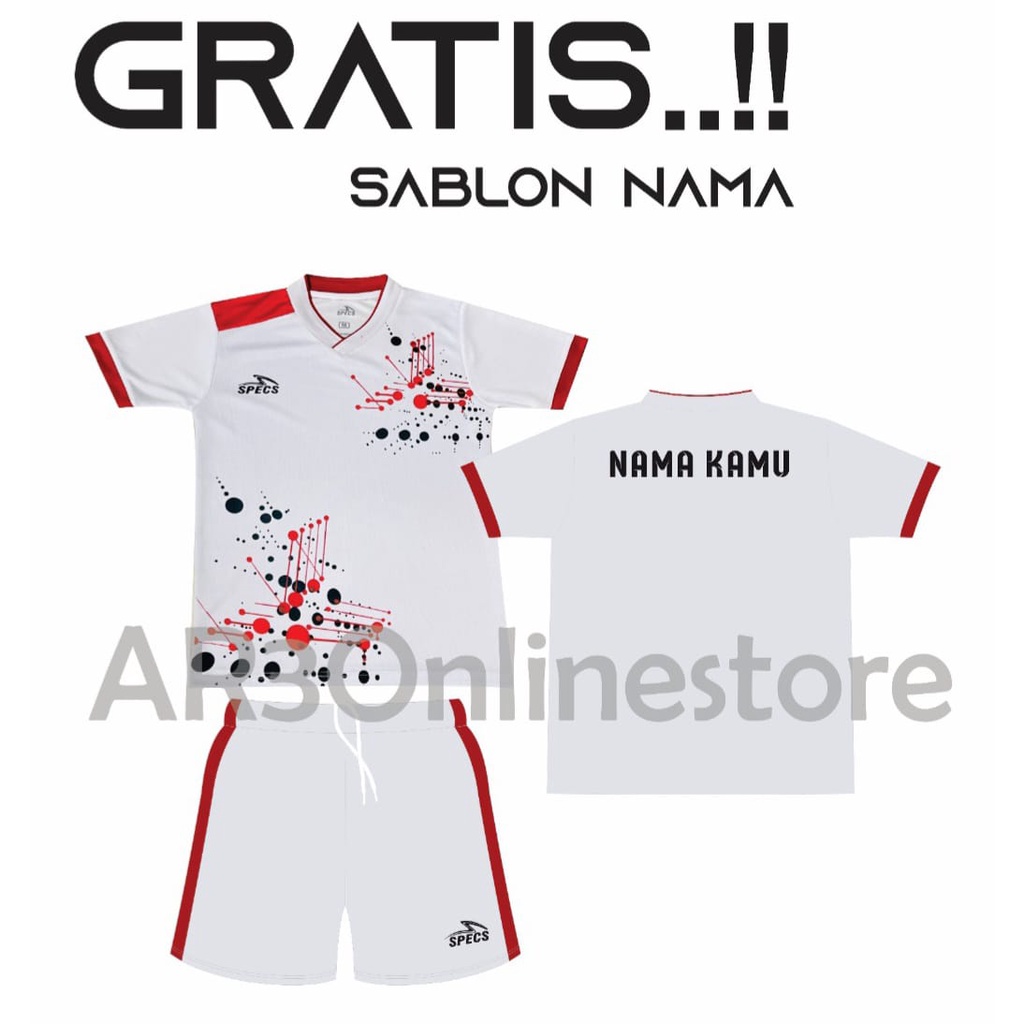 ( FREE SABLON NAMA ) Baju olahraga anak laki/perempuan kaos bola futsal badminton bulutangkis voli tenis terbaru