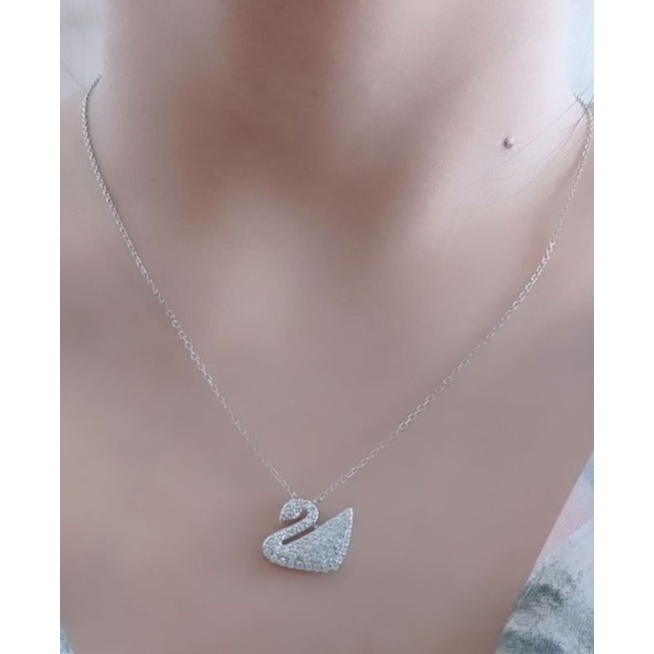 kalung koye nori + liontin swan mpfull / kalung perak asli silver 925 lapis emas/ kalung fashion wanita terbaru