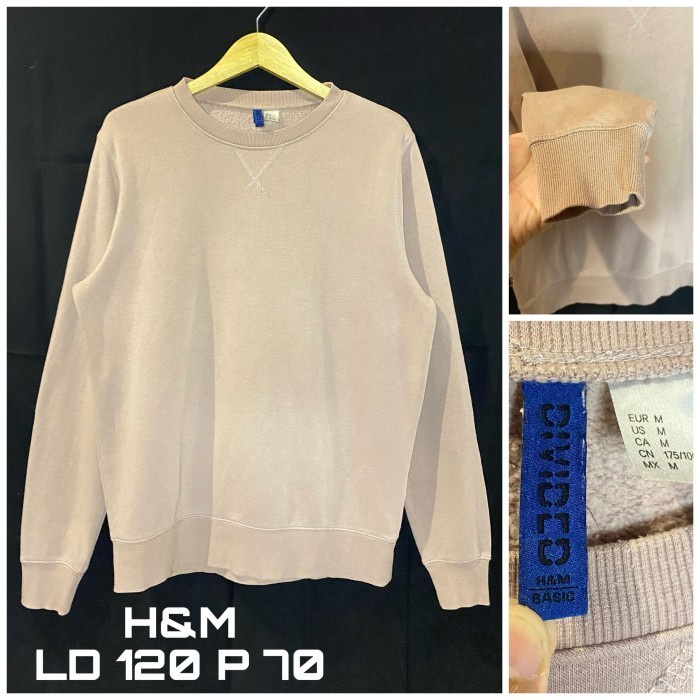Crewneck Pria Wanita Preloved/Thrift Premium Brand H&M, ZARA, UNIQLO