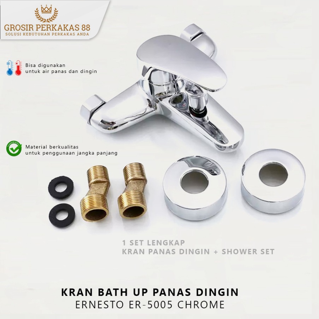 Kran Panas Dingin Shower Keran Bathub Water Heater Sower ER5005 Ernesto