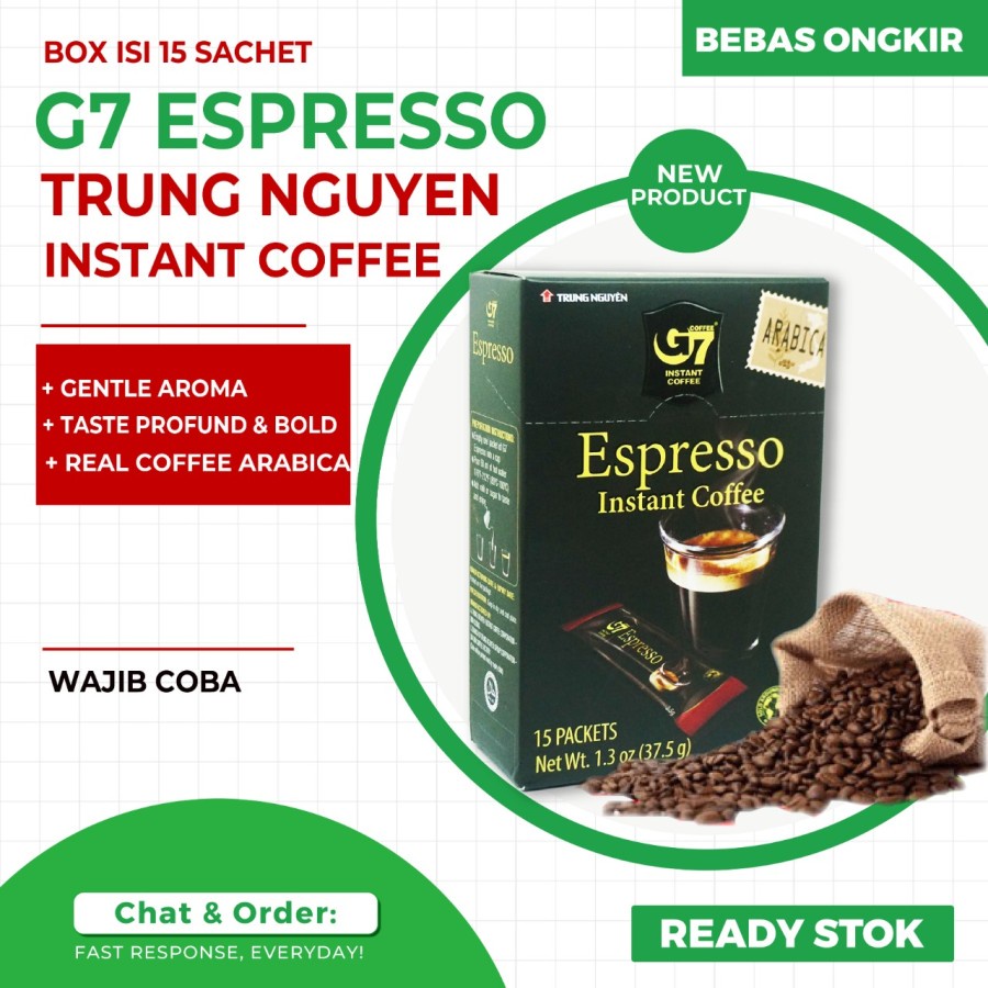 

Kopi Vietnam King Coffee Espresso Instant - isi 15 sachet