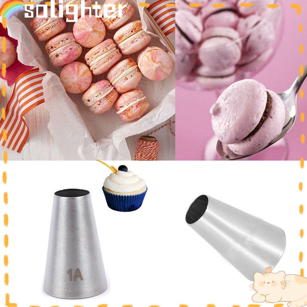 Solighter Icing Piping Nozzle Bakery Pastry Tips Stainless Steel Aksesoris Dapur Alat Es Krim