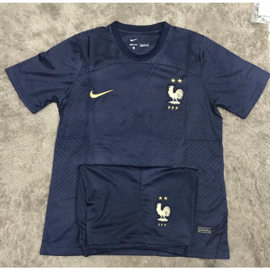 Jersey bola prancis home 2022 - 2023 grade ori