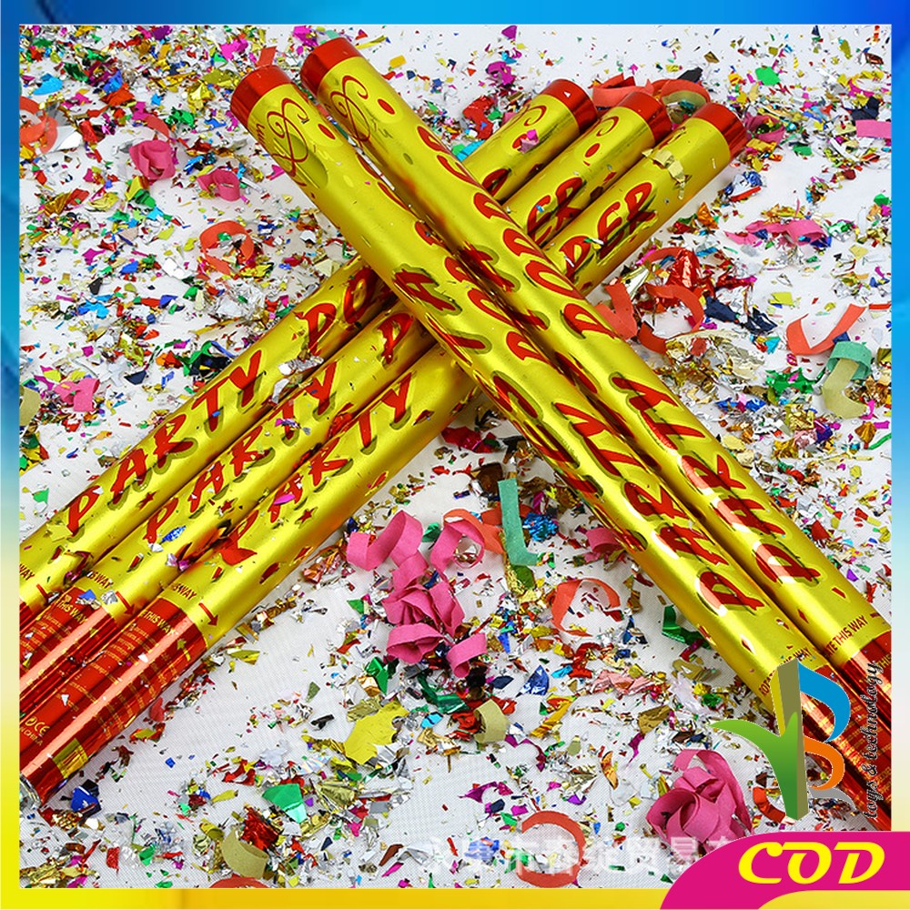 RB-C785 Confetti Popper / Party Popper Ulang Tahun &amp; Wedding / Petasan Pesta Semburan Kertas Warna Warni / Souvenir Pesta