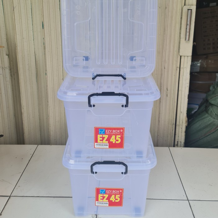 Storage Box Container Box Vindo Ezy 45 Bening - Container Box 45Liter Bening