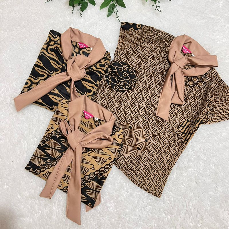 ATASAN ANAK PEREMPUAN BLUS BATIK ANAK SOGAN SYAL BAHAN KATUN MURAH