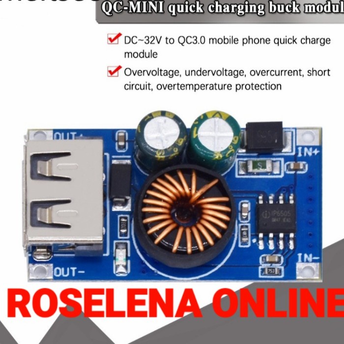 Modul Step Down Usb Dc 12v24v Ke 5v Qc3.0 Quick Charge Sm