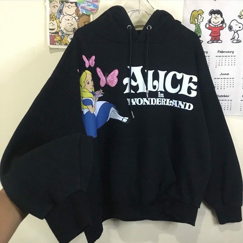 SWEATER HOODIE ALICE OVERSIZE / SWEATER HOODIE OVERSIZE WANITA