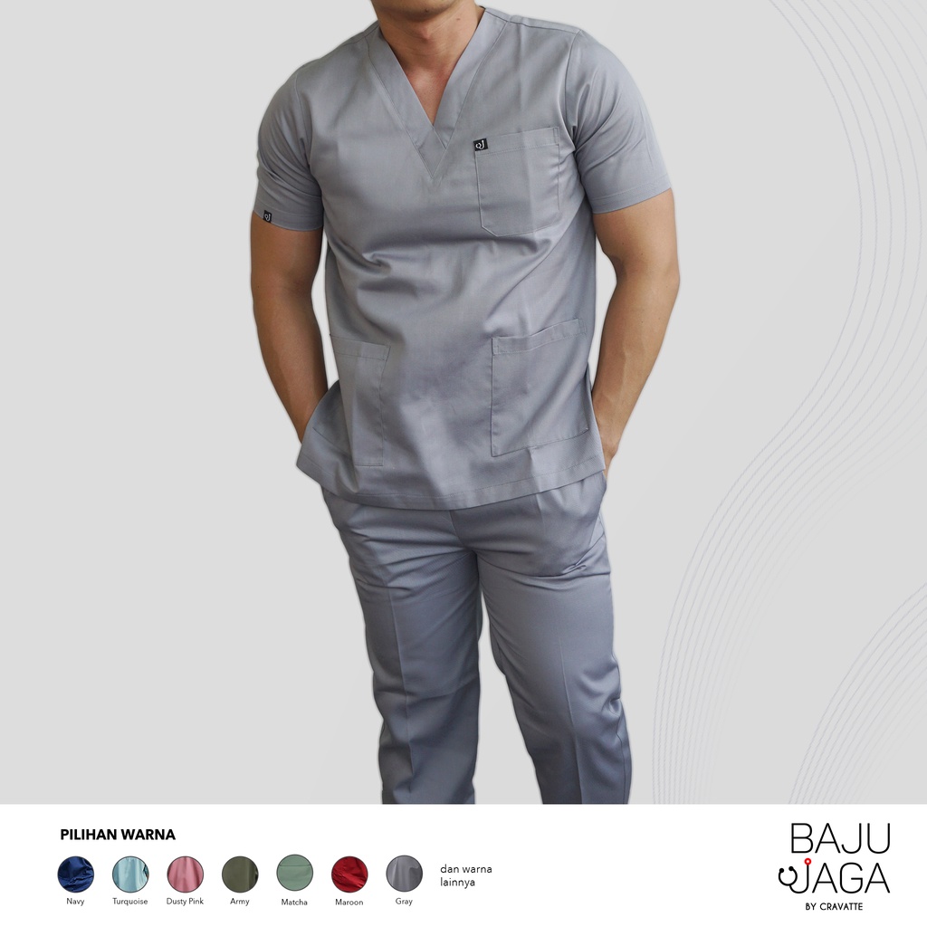 Baju Jaga/Baju OK/Baju Jaga Malam Lengan Pendek Non-Bordir S-XL vol 1