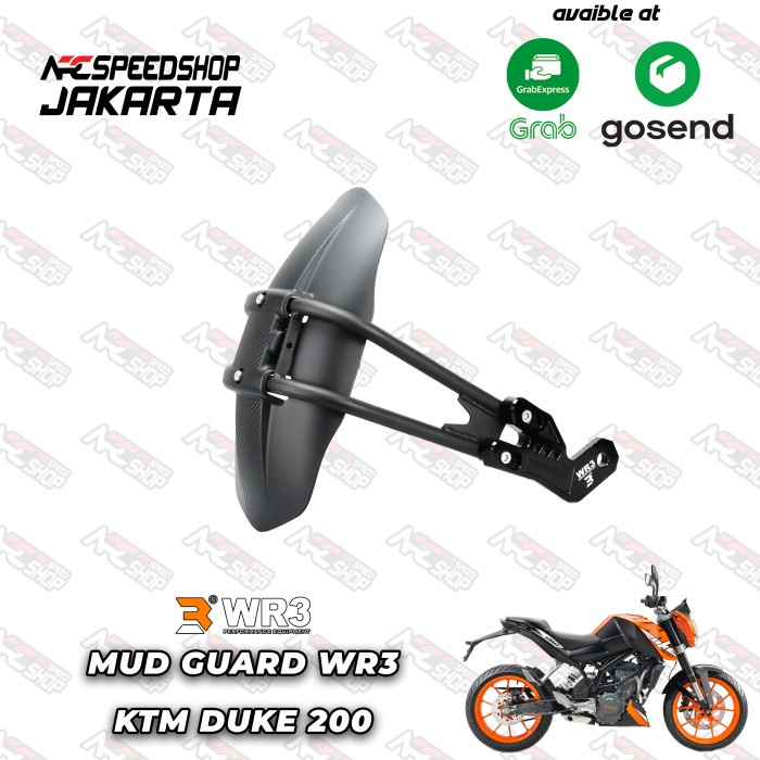 Mudguard Wr3 / Spakbor Belakang Wr3 Ktm Duke 200 #Original