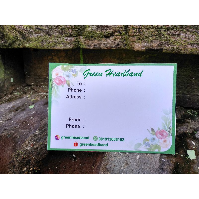 

STIKER LABEL PENGIRIMAN UNIK (DISAIN GRATIS) ukuran bisa custom