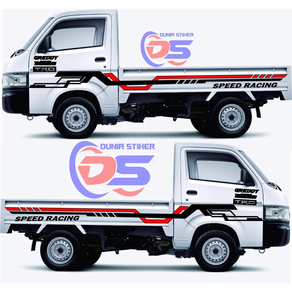hidayah sticker Stiker Mobil Pickup New Carry Striping List SPEED RACING Stiker Pickup New Carry L30